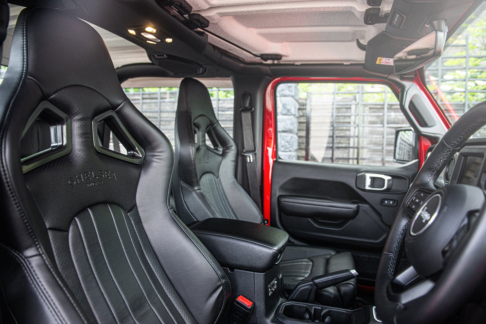 Jeep Wrangler JL (2018-Present) Lightweight Vegan Leather Heritage Sport Seats - Image 29
