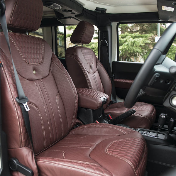 Jeep Wrangler JK 4 Door Black Hawk Leather Interior