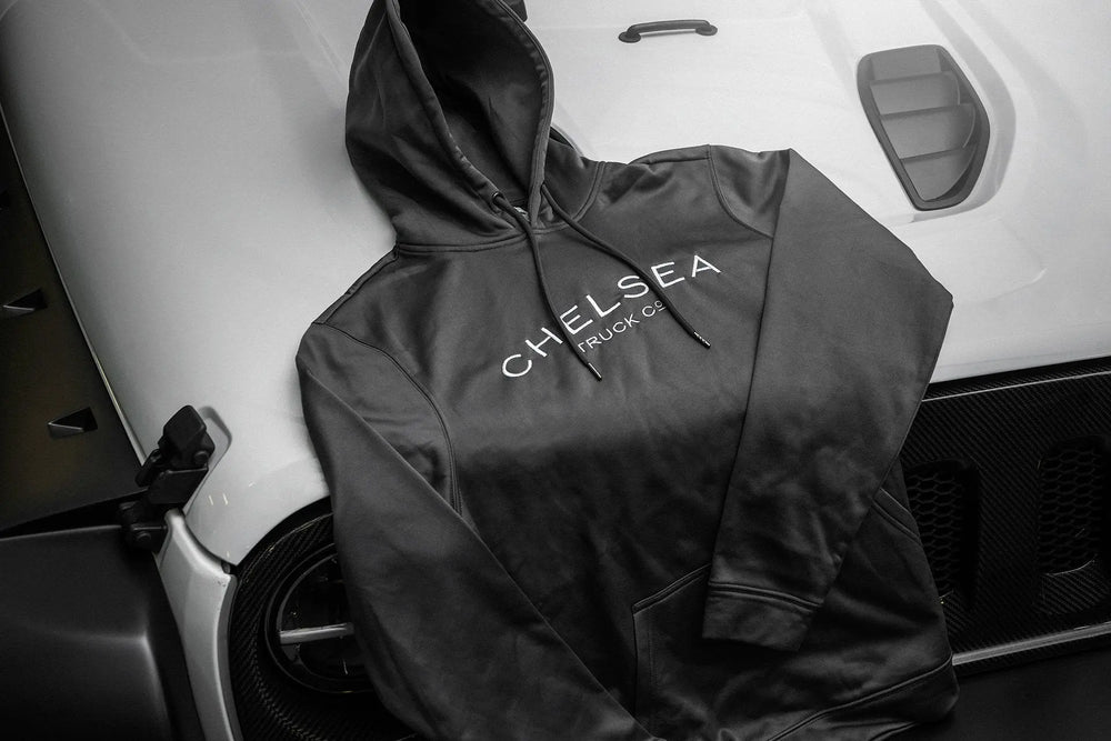 Men's Steel Grey with Silver Embroidery Chelsea Truck Co Hoodie
