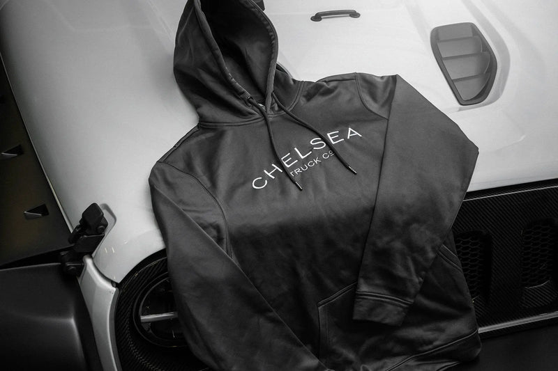 Men's Steel Grey with Silver Embroidery Chelsea Truck Co Hoodie - Image 1