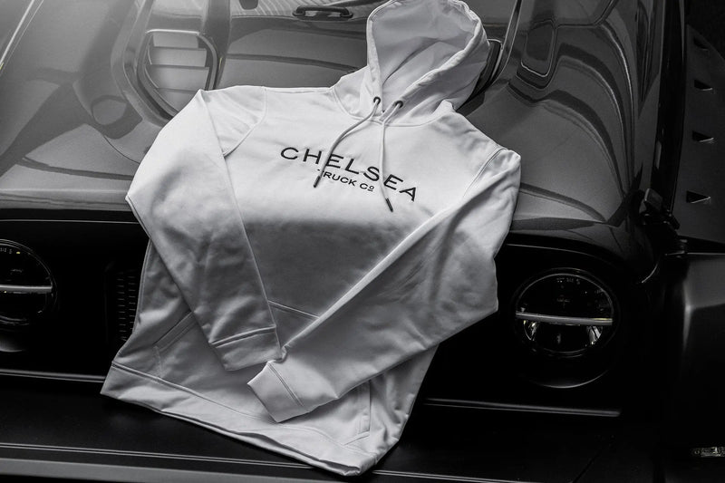 Men's White Chelsea Truck Co Hoodie - Image 1