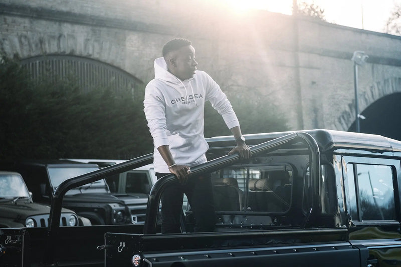 Men's White Chelsea Truck Co Hoodie - Image 3