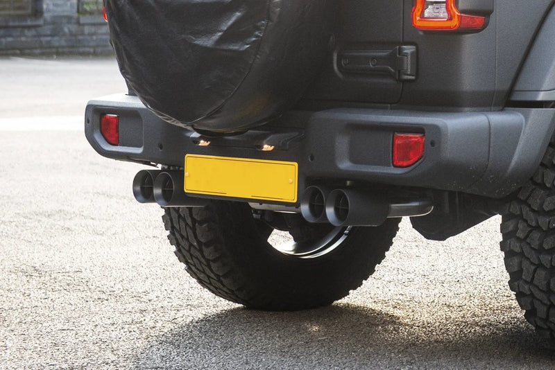 Jeep Wrangler JL (2018-PRESENT) Quad Crosshair Exhaust System - Image 1