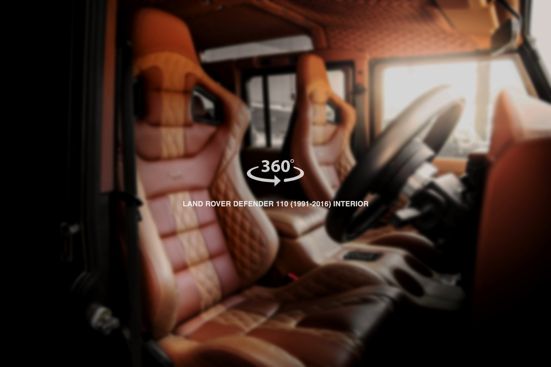 Land Rover Defender 110 (1991-2016) sport Leather Interior 360° Tour