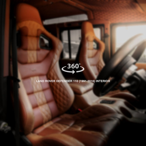 Land Rover Defender 110 (1991-2016) sport Leather Interior 360° Tour