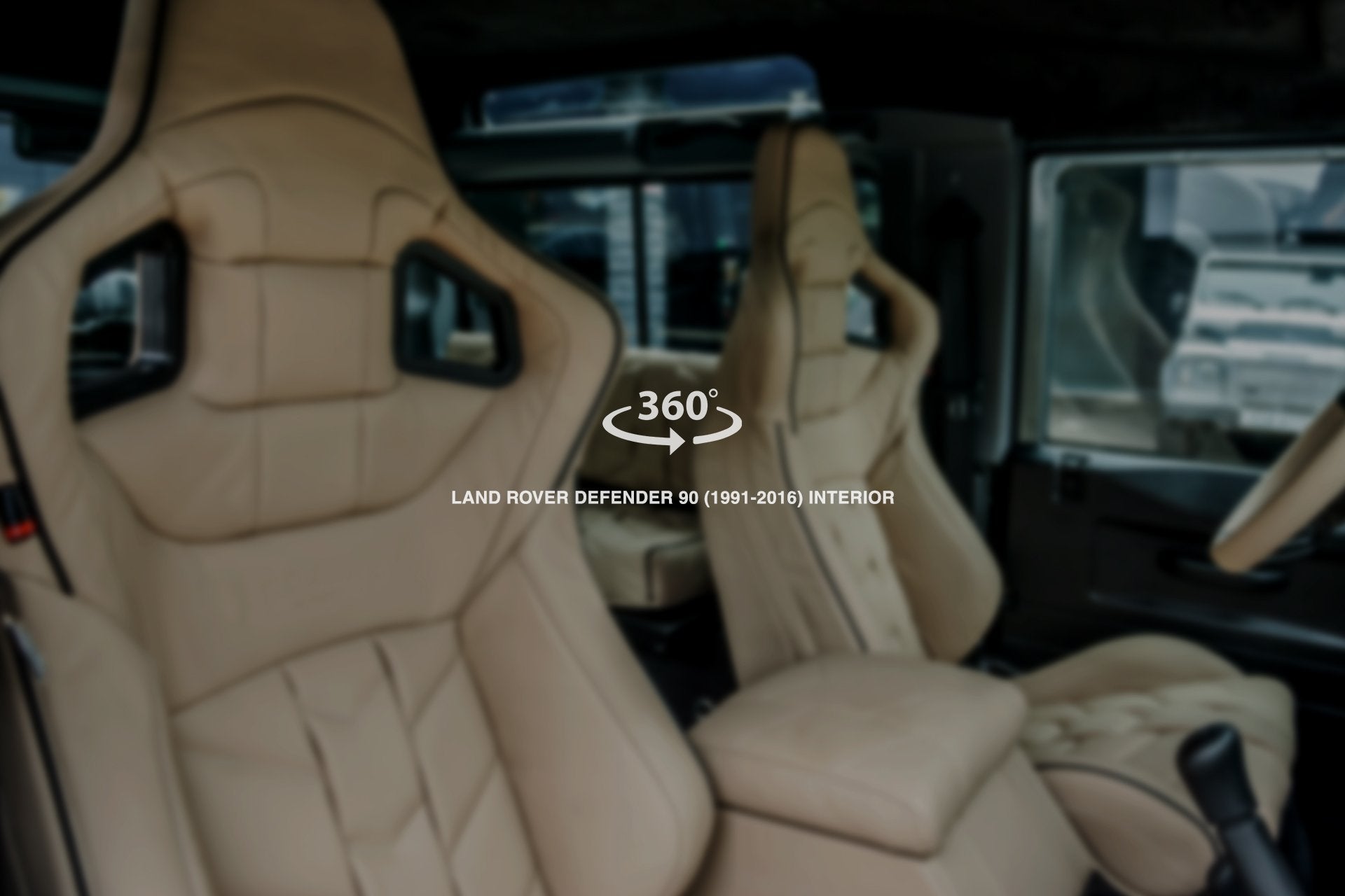 LAND ROVER DEFENDER 90 (1991-2016) 6 Seats sport Leather Interior 360° Tour