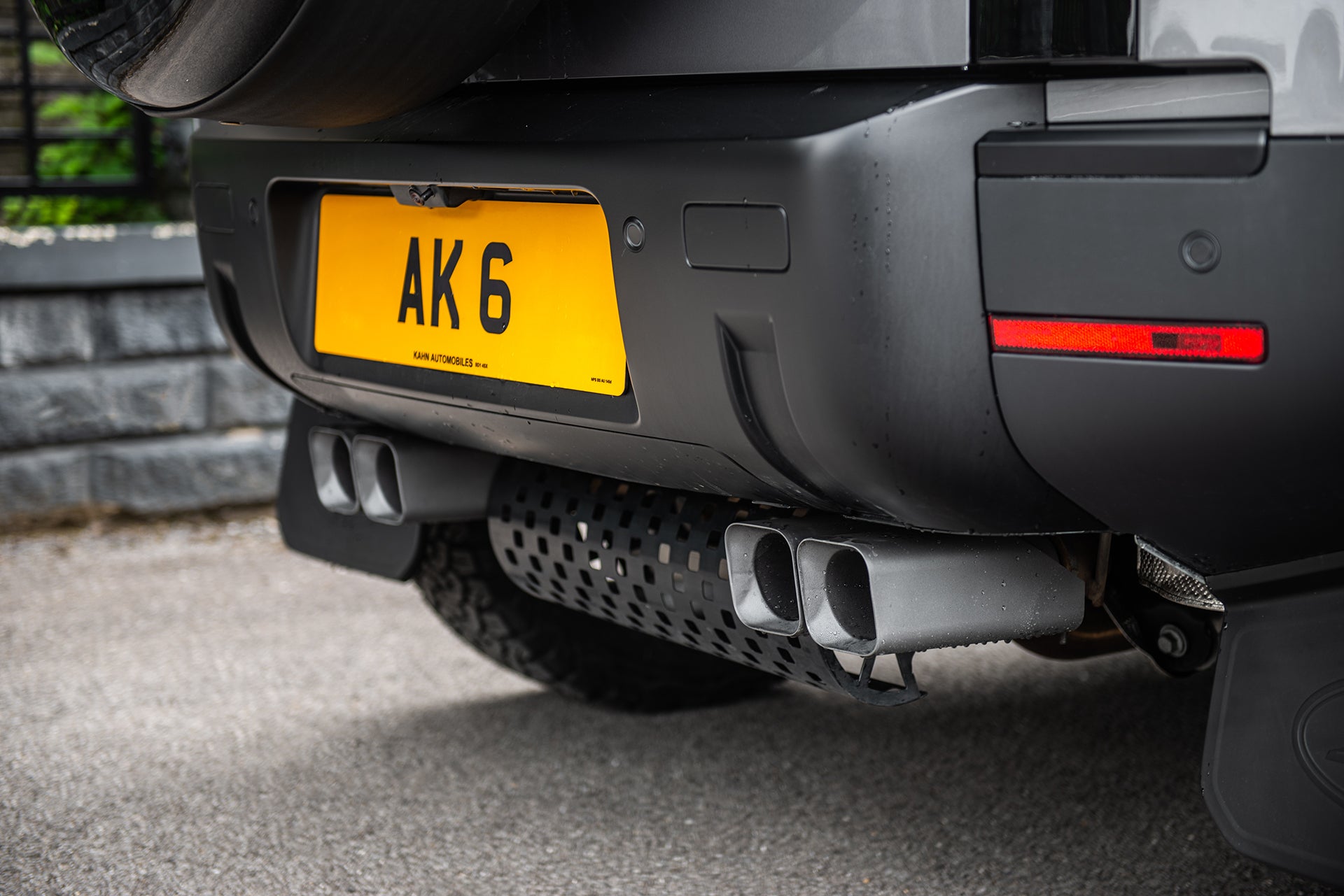Wider View Of The Defender Petrol Quad Exhaust system On Sale