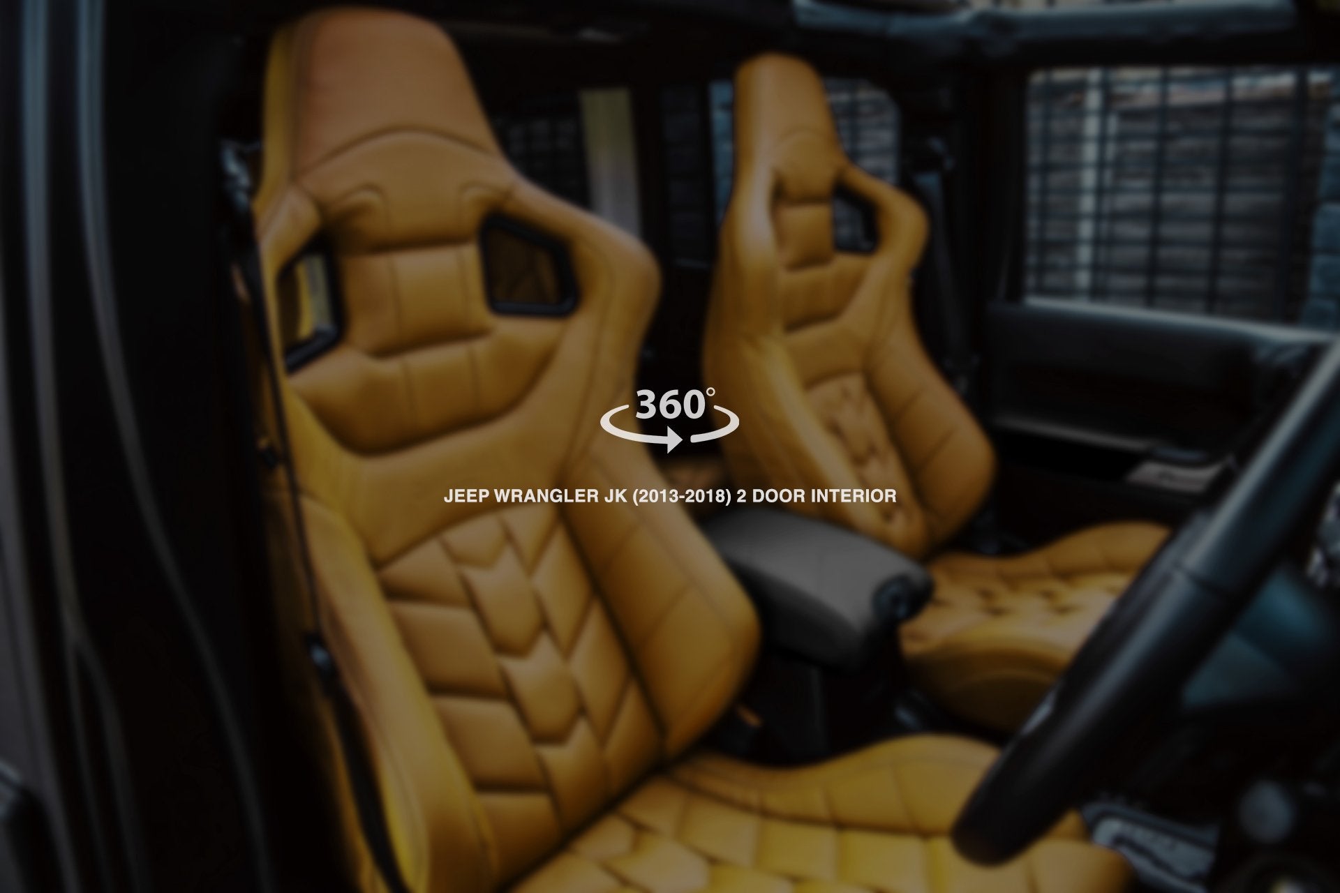 Jeep Wrangler jk 2 Door (2013-2018) Sport Leather Interior 360° Tour