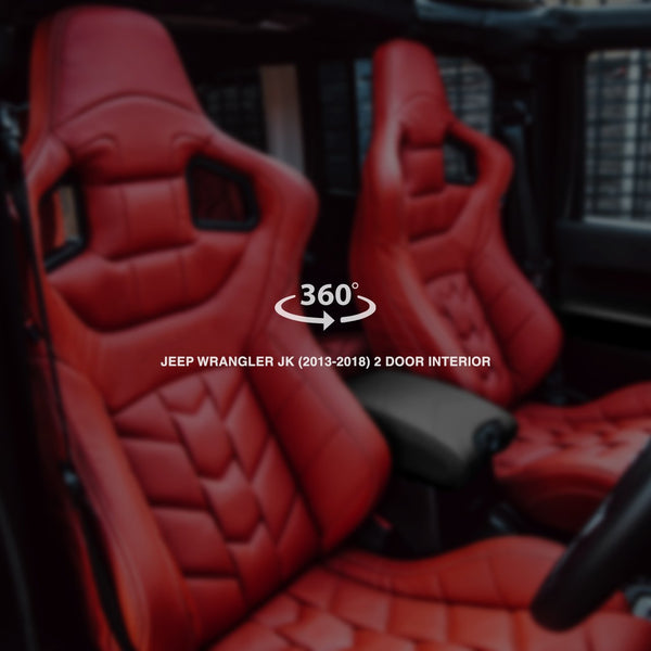 Jeep Wrangler jk 2 Door (2013-2018) Sport Leather Interior 360° Tour