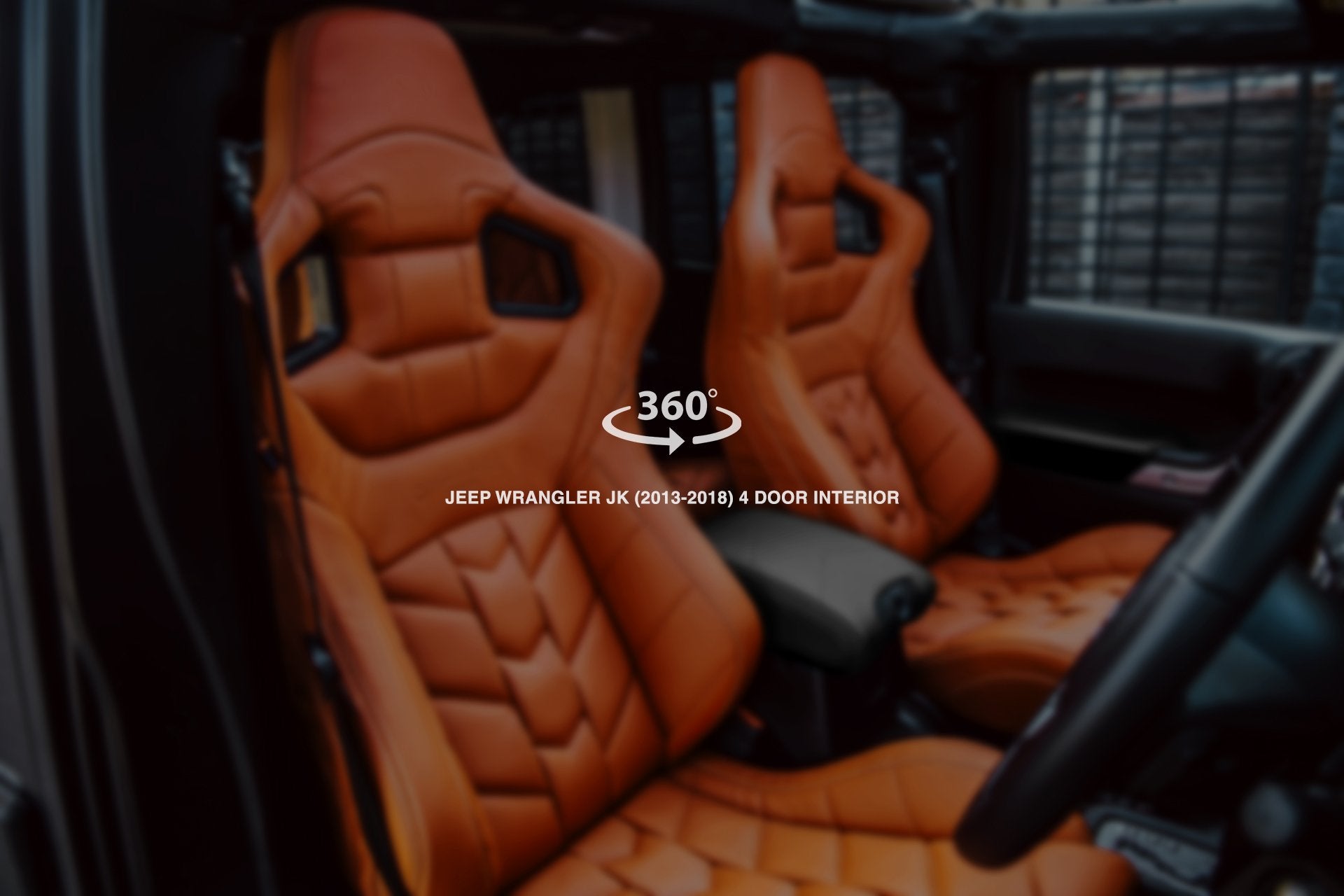 Jeep Wrangler jk 4 Door (2013-2018) Sport Leather Interior 360° Tour