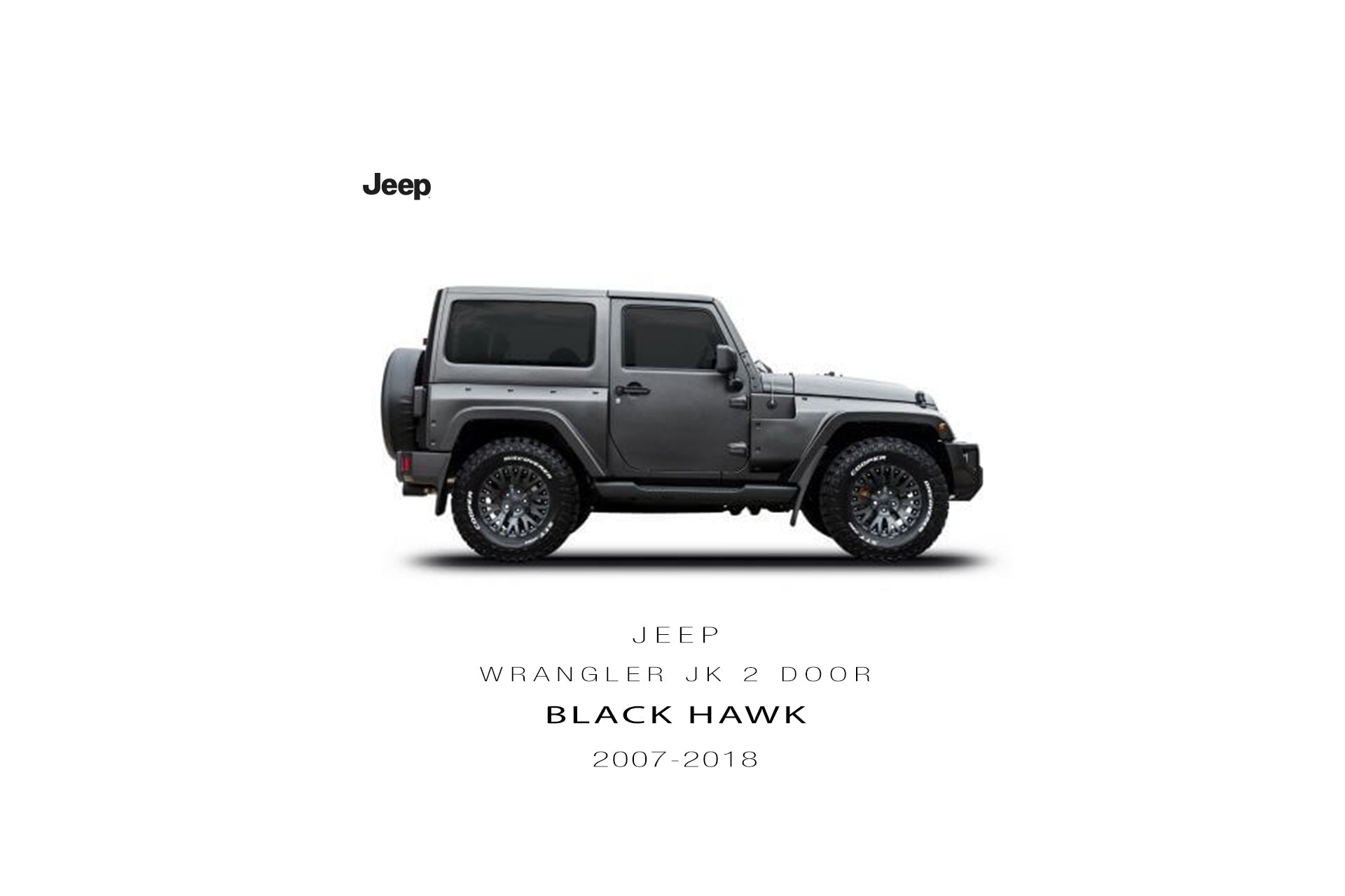 Jeep Wrangler JK (2007-2018) 2 Door Black Hawk Tailored Conversion