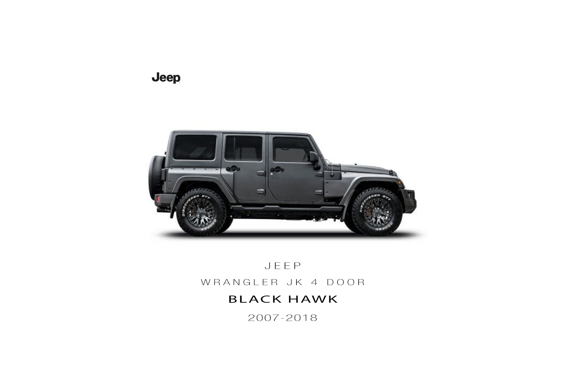 Jeep Wrangler JK (2007-2018) 4 Door Black Hawk Tailored Conversion