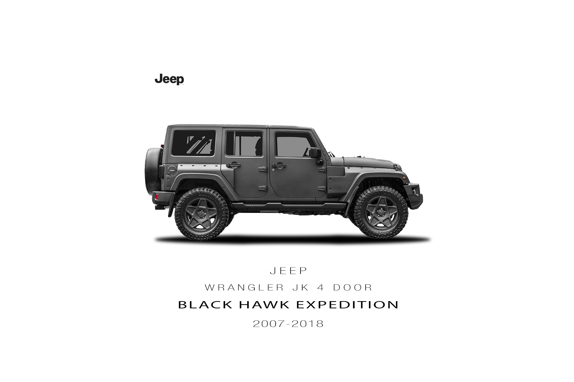 Jeep Wrangler JK (2007-2018) 4 Door Black Hawk Expedition Tailored Conversion