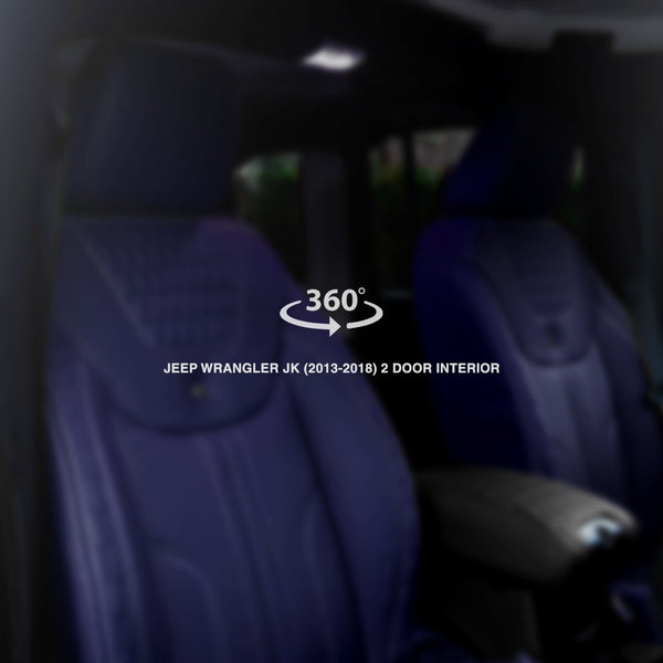 Jeep Wrangler jk 2 Door (2013-2018) Comfort Leather Interior 360° Tour