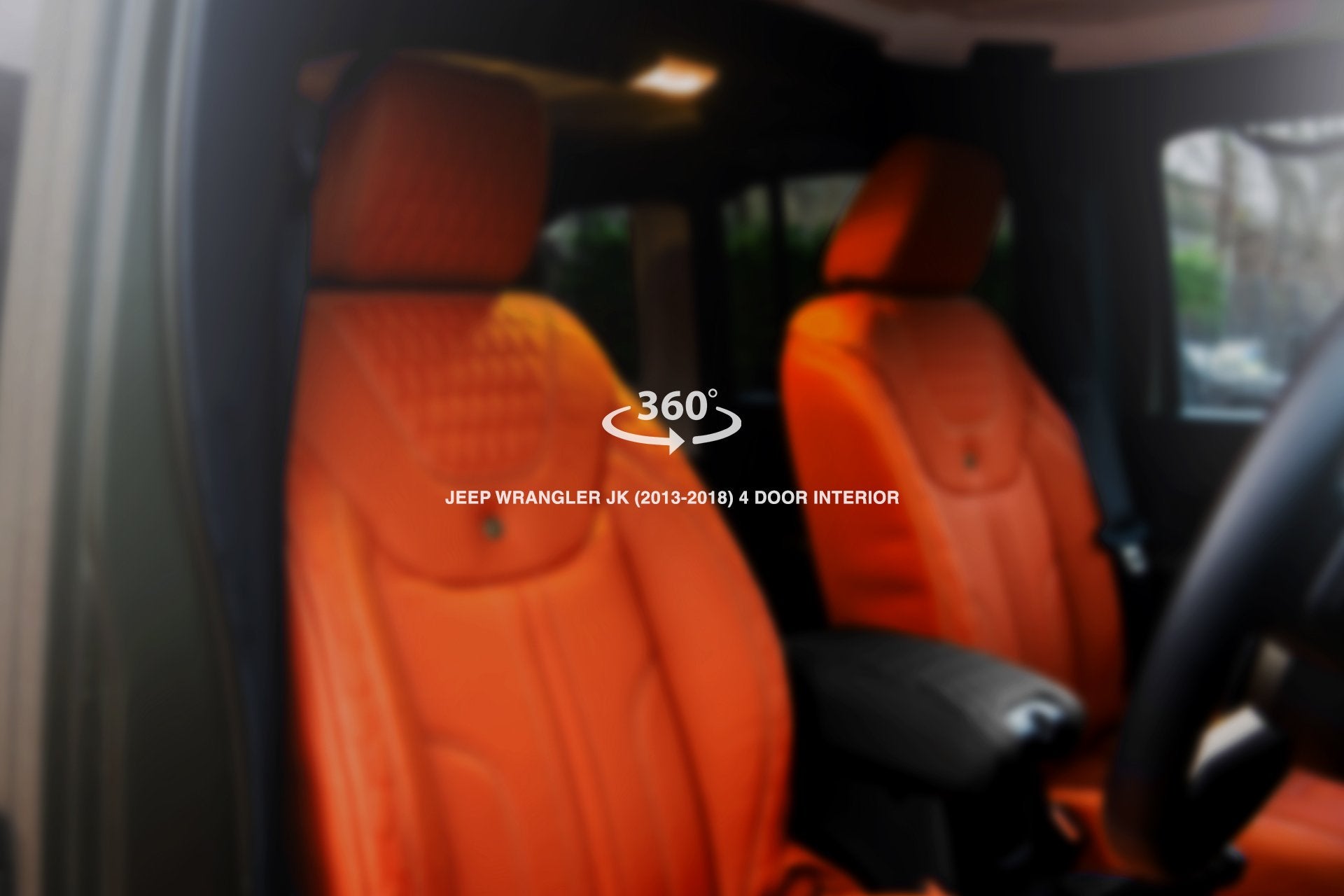 Jeep Wrangler jk 4 Door (2013-2018) Comfort Leather Interior 360° Tour