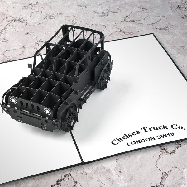 Chelsea Truck Co Jeep Wrangler Black Hawk 3D greeting card