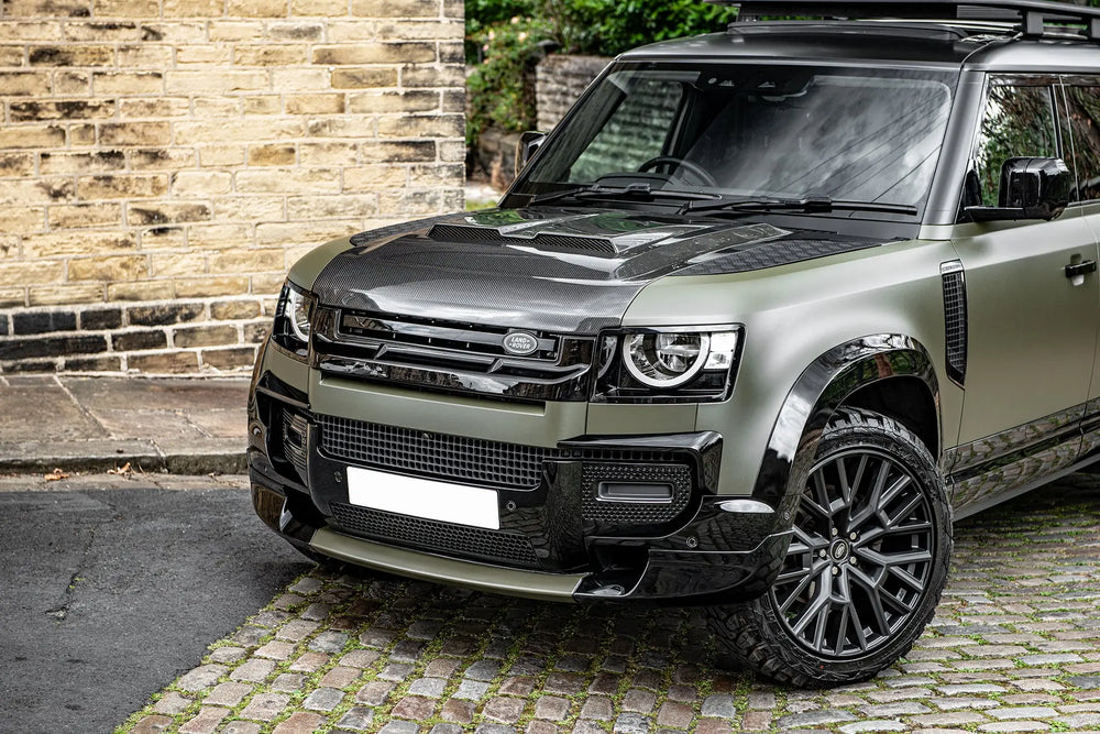 Defender 22 Land Rover Defender (2020-Present) Exposed Carbon Vented Bonnet ...