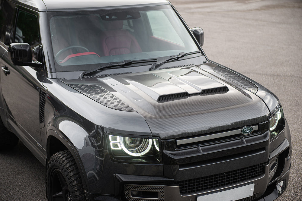 Land Rover Defender (2020-Present) Exposed Carbon Vented Bonnet - Image 9