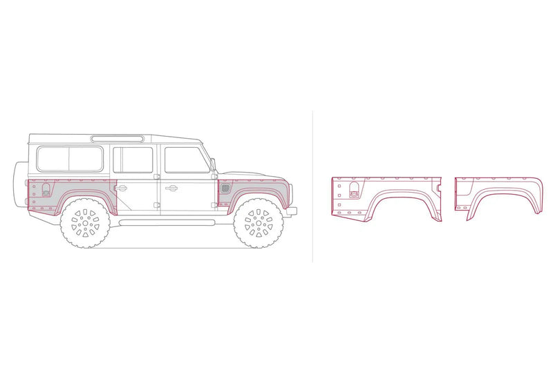 Land Rover Defender 110 (1991-2016) Wide Track Body Kit - Image 2