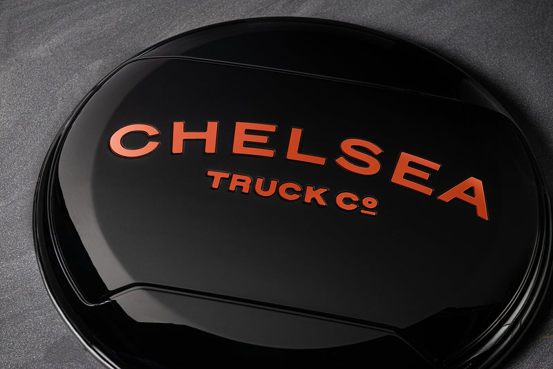 Copper Lettering for Chelsea Truck Company Hard Spare Wheel Cover - Image 4