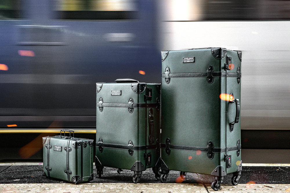 Chelsea Truck Company Vintage Inspired Travel Luggage Set - Image 4