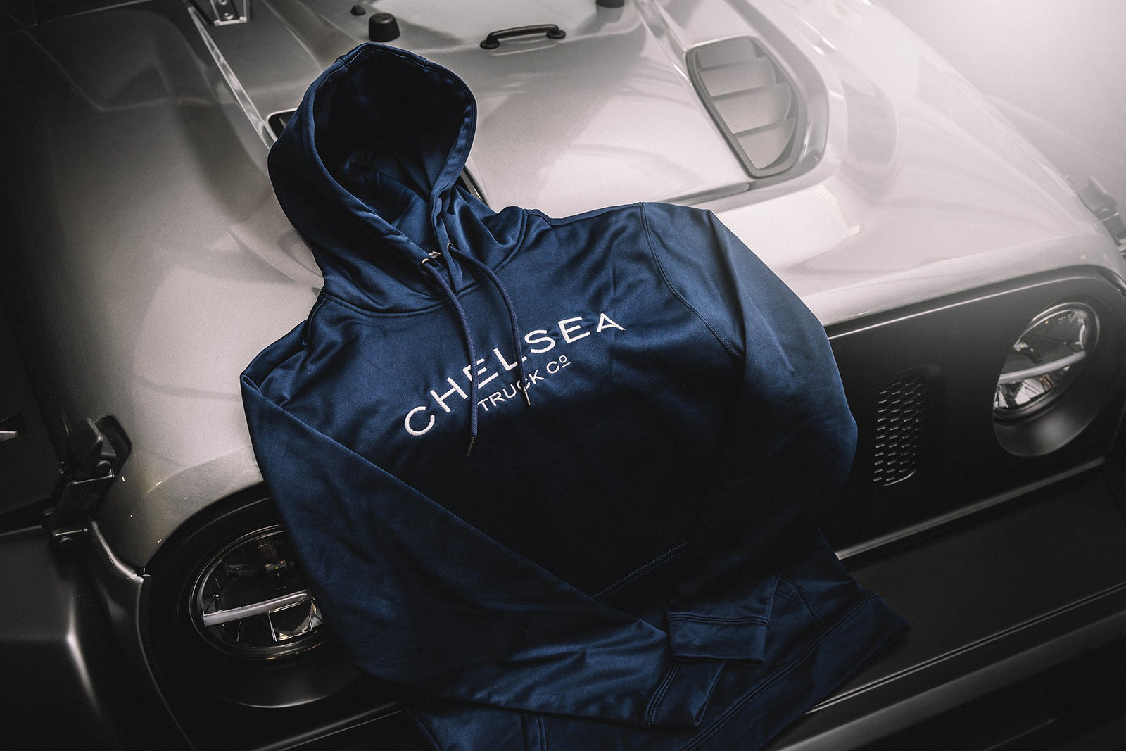 Men's Navy Blue Chelsea Truck Co Hoodie