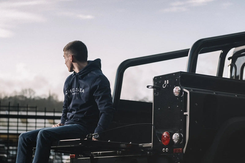 Men's Navy Blue Chelsea Truck Co Hoodie - Image 5