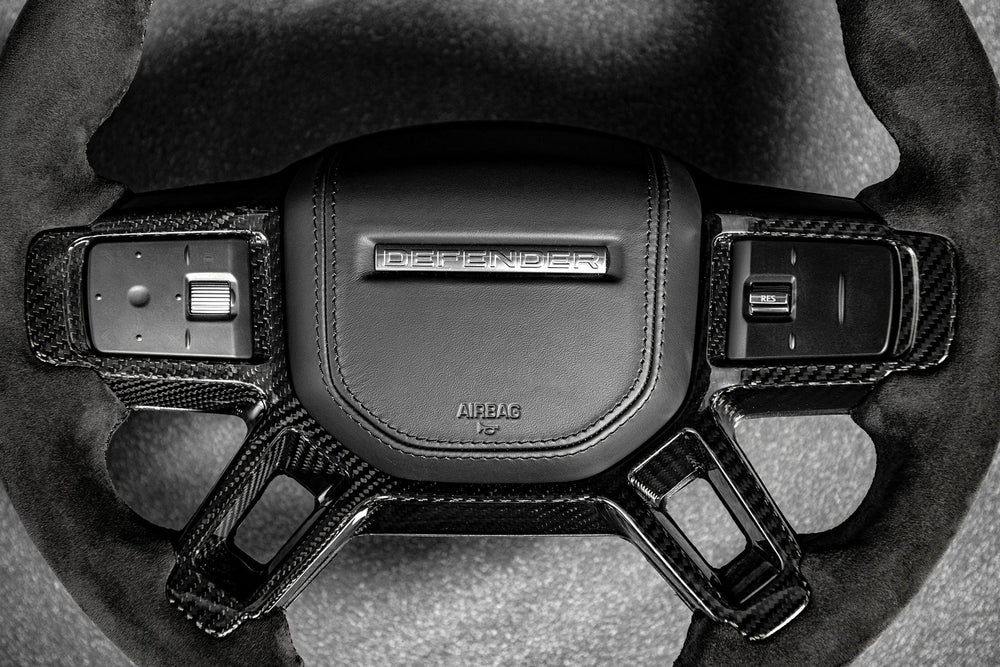 LAND ROVER DEFENDER (2020-PRESENT) FULL CARBON STEERING WHEEL - Image 6