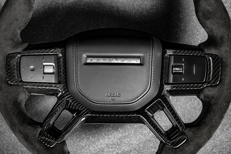 LAND ROVER DEFENDER (2020-PRESENT) FULL CARBON STEERING WHEEL - Image 6