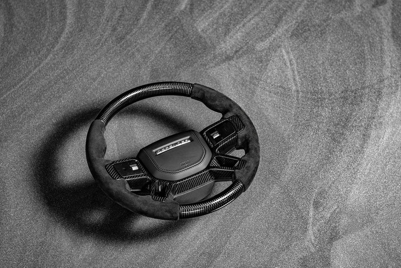 LAND ROVER DEFENDER (2020-PRESENT) FULL CARBON STEERING WHEEL - Image 9