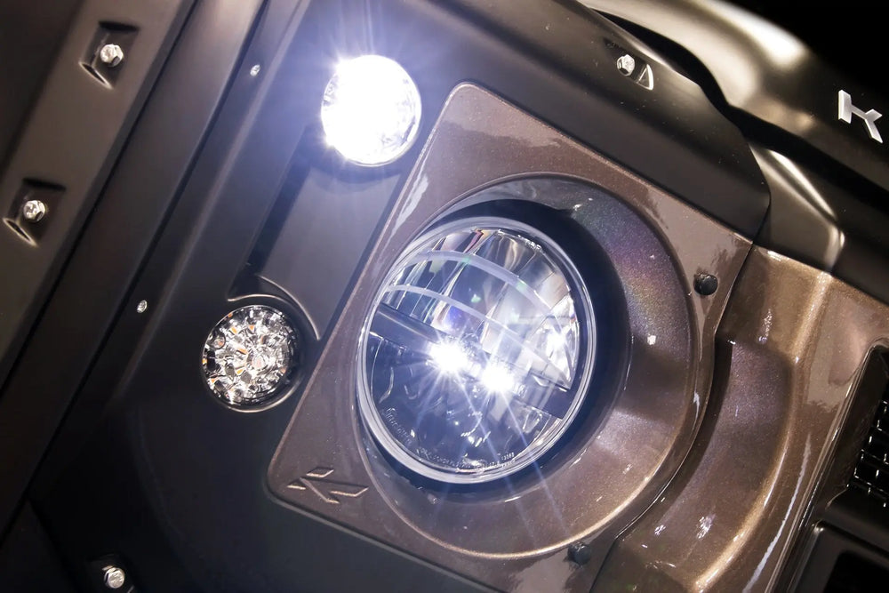 Land Rover Defender (1991-2016) LED Headlights with Central DRLs - Image 4