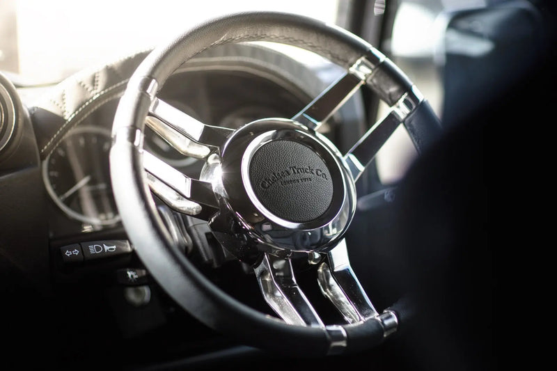 Land Rover Defender (1991-2016) Aluminium Billet Steering Wheel - Brushed Satin - Image 3