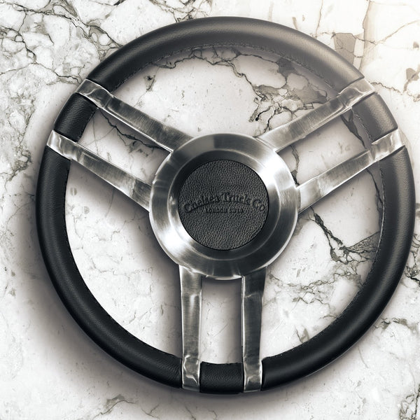 Land Rover Defender (1991-2016) Double 3-Spoke Steering Wheel -Chrome Finish Image 5101