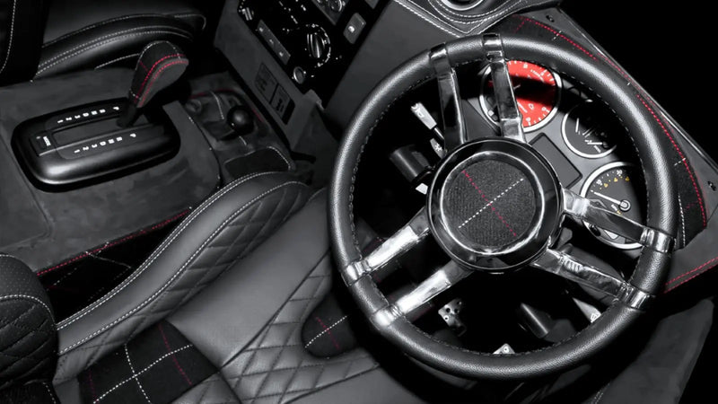 Land Rover Defender (1991-2016) Double 3-Spoke Steering Wheel - Chrome Finish - Image 3