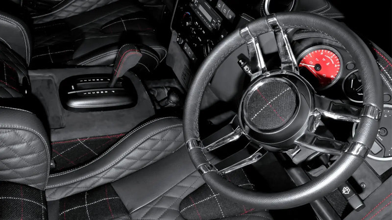 Land Rover Defender (1991-2016) Double 3-Spoke Steering Wheel - Chrome Finish - Image 6