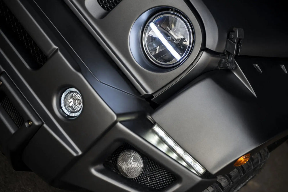 Land Rover Defender (1991-2016) LED Headlights with Central DRLs - Image 5