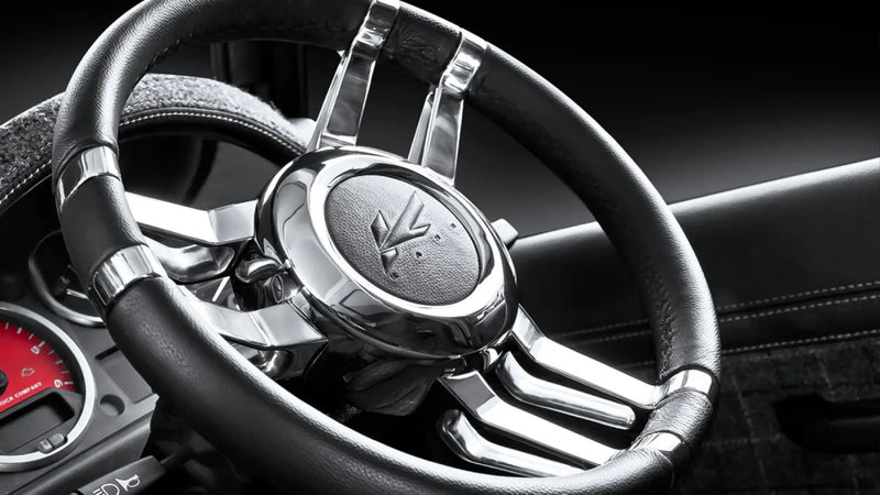 Land Rover Defender (1991-2016) Double 3-Spoke Steering Wheel - Chrome Finish - Image 2