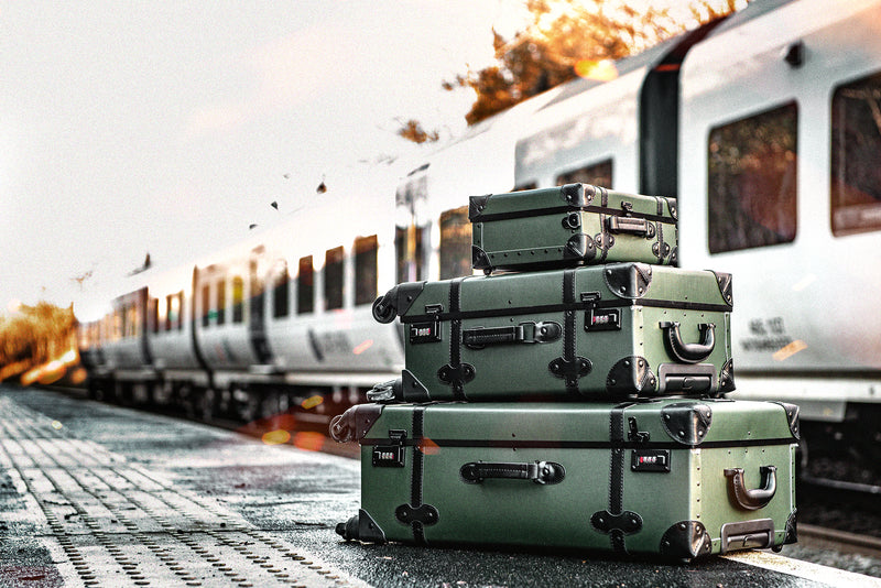 Chelsea Truck Company Vintage Inspired Travel Luggage Set - Image 8